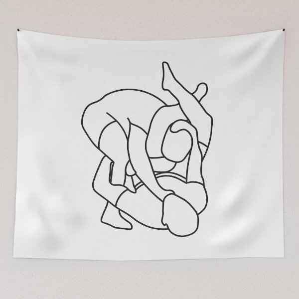 Item preview, BJJ illustration - BJJ Triangle Choke designed and sold by AJ-DesignCo.