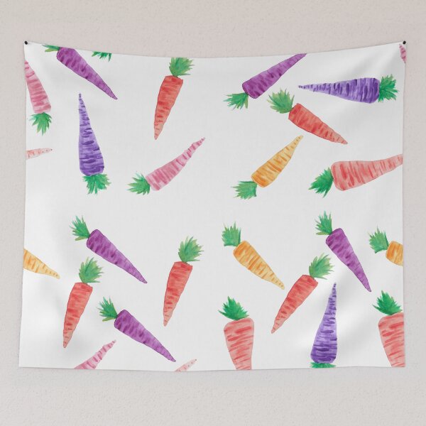 Item preview, Eat your vegetables Carrot Watercolor Print healthy designed and sold by KatieDiamondArt.