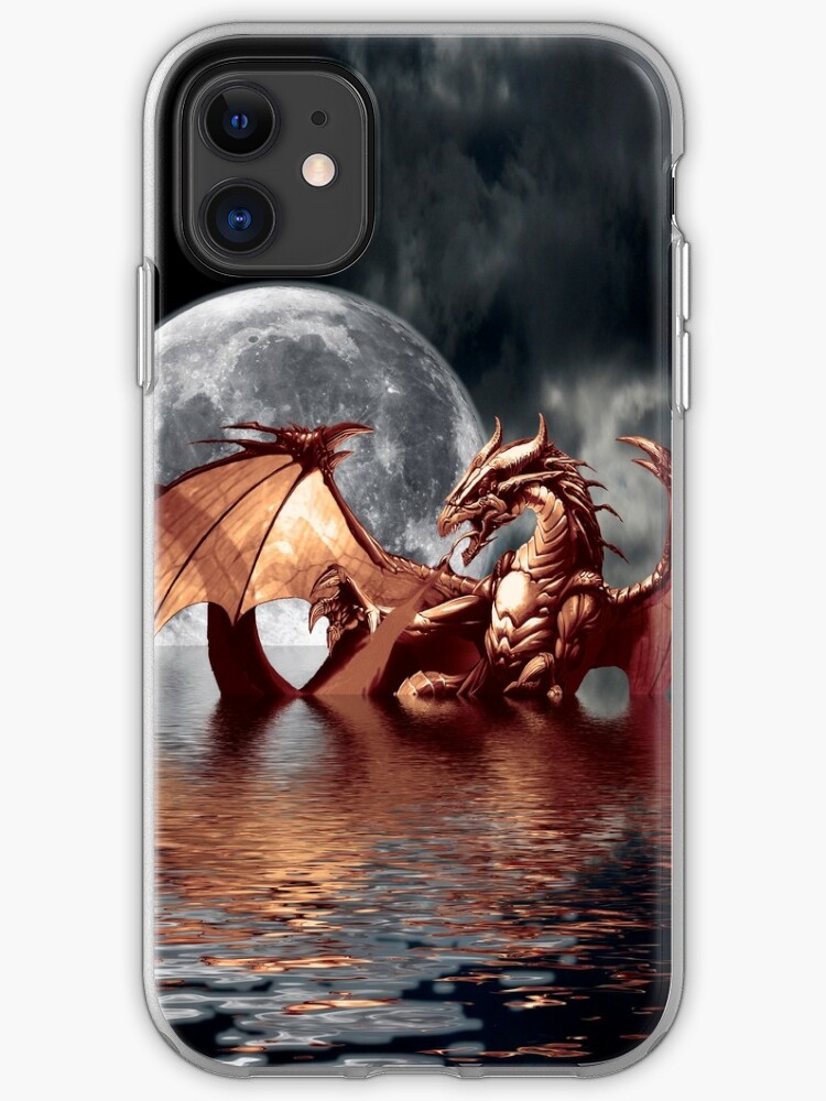 Dragon Moon Fantasy Mythical Design Iphone Case Cover By Natureprints Redbubble