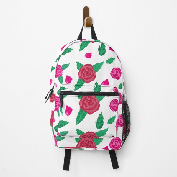 Item preview, Flower Floral red and pink roses Gouache Pattern designed and sold by KatieDiamondArt.