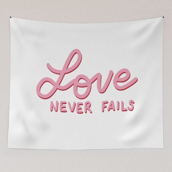 Item preview, Love Never Fails | Faith | Christian designed and sold by LoveAlwaysLexy.