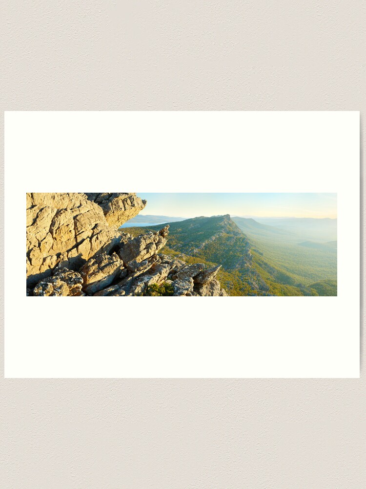 Thumbnail 2 of 3, Art Print, Mt Difficult Summit View, Grampians, Victoria, Australia designed and sold by Michael Boniwell.