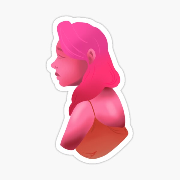 Monochrome Lady Sticker
