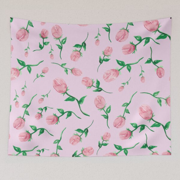 Item preview, Watercolor rose buds romantic pattern  designed and sold by KatieDiamondArt.