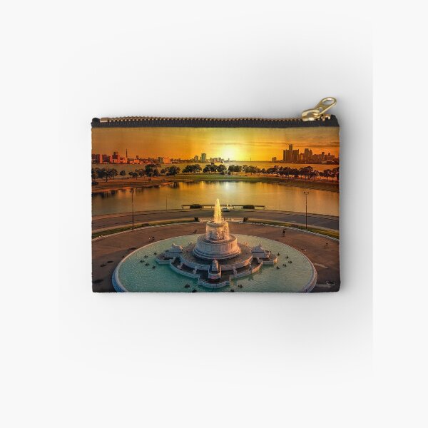 Item preview, Sunset at the Belle Isle Fountain designed and sold by ReflectPhoto.