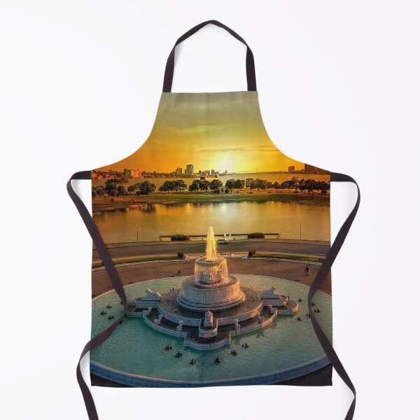 Item preview, Sunset at the Belle Isle Fountain designed and sold by ReflectPhoto.