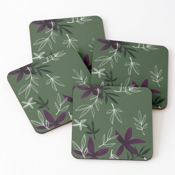 Item preview, Purple on green • Nocturnal flora designed and sold by ArmDuno.