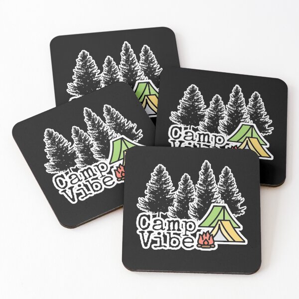 Item preview, Camp Vibe - Camping Tents, Campfire and Trees - Boo-da-chay designed and sold by Boo-da-chay.
