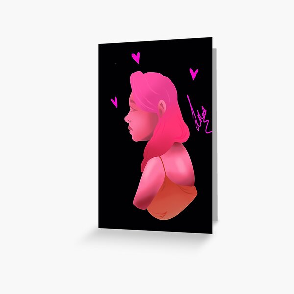 Monochrome Lady Greeting Card