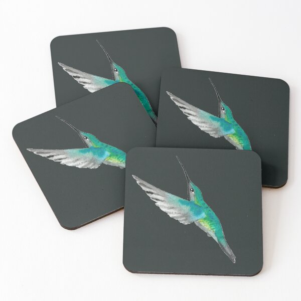 Item preview, Magnificent Hummingbird on Black Background designed and sold by Christiane Dobbins.