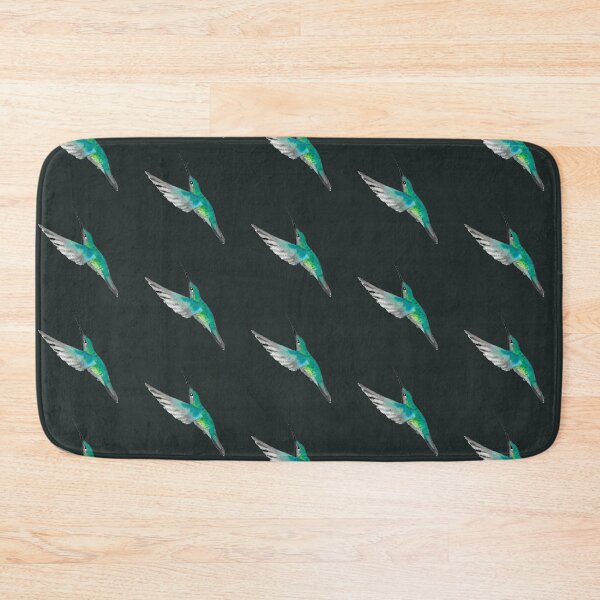 Item preview, Magnificent Hummingbird on Black Background designed and sold by Christiane Dobbins.