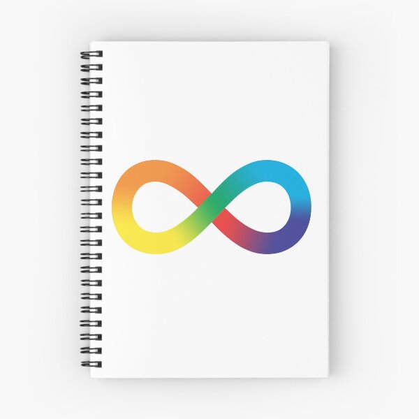 Item preview, Neurodiversity Rainbow Infinity designed and sold by castlepeak.