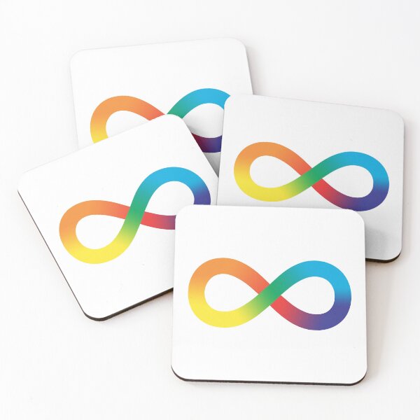 Item preview, Neurodiversity Rainbow Infinity designed and sold by castlepeak.