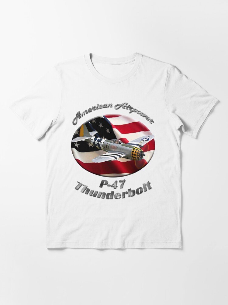 Alternate view of P-47 Thunderbolt American Airpower Essential T-Shirt