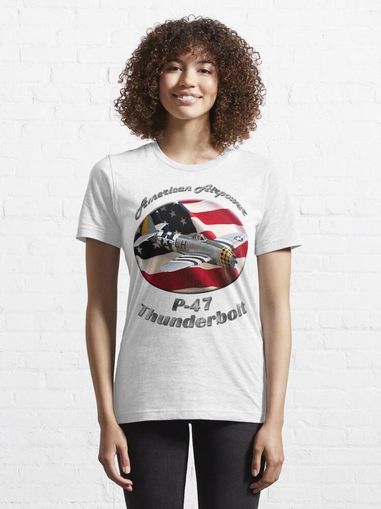 Alternate view of P-47 Thunderbolt American Airpower Essential T-Shirt