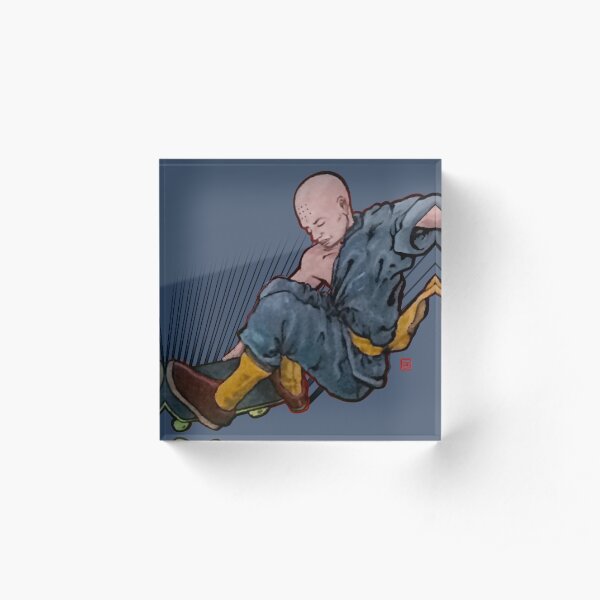 Shaolin Skater Acrylic Block
