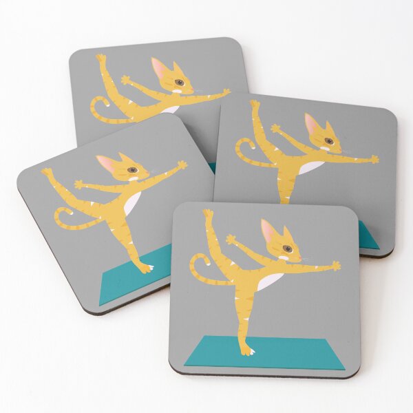 Item preview, Yoga cat doing Natarajasana asana designed and sold by uncutcreations.