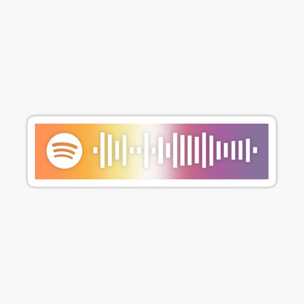 Girls Girl In Red Spotify Code New Nonbinary Lesbian Flag Sticker For Sale By Saltedstars