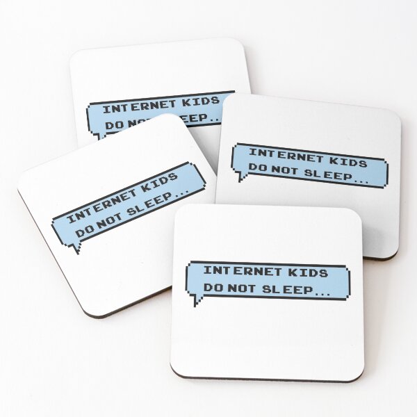 Item preview, Internet kids don't sleep Blue Pixel Bubble designed and sold by Medmac's Designs.