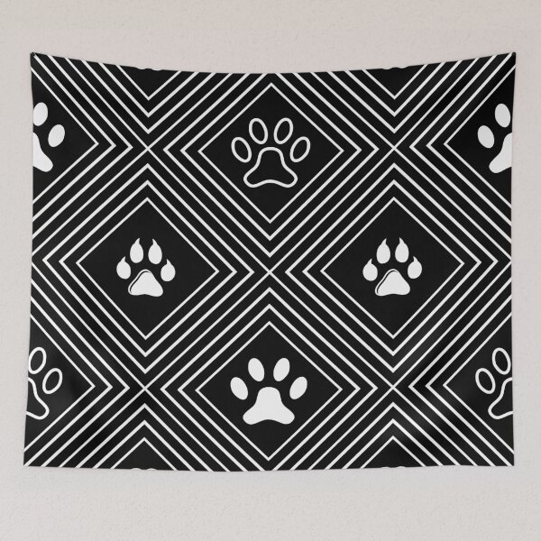 Item preview, Bones & Dog Paws - White Pattern - Dog lover | TAGADOG designed and sold by tagadog.