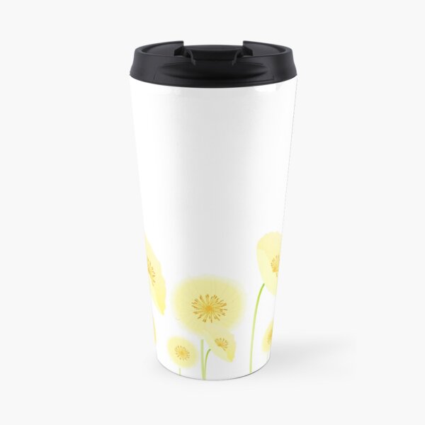 Pretty Yellow Flowers Travel Mug