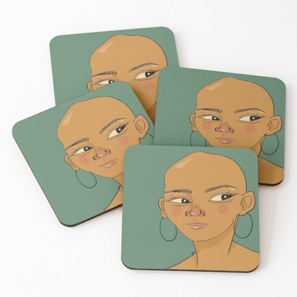 Item preview, Whimsical Bald Lady designed and sold by Farrah Beck.