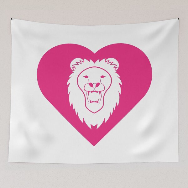 Item preview, Lion Mascot Cares Pink designed and sold by cmd-art.