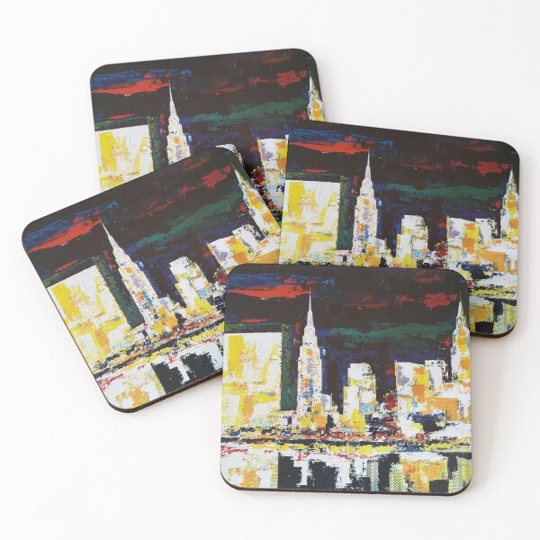 Item preview, New York City, Abstract Vintage Travel Poster designed and sold by vintagevivian.