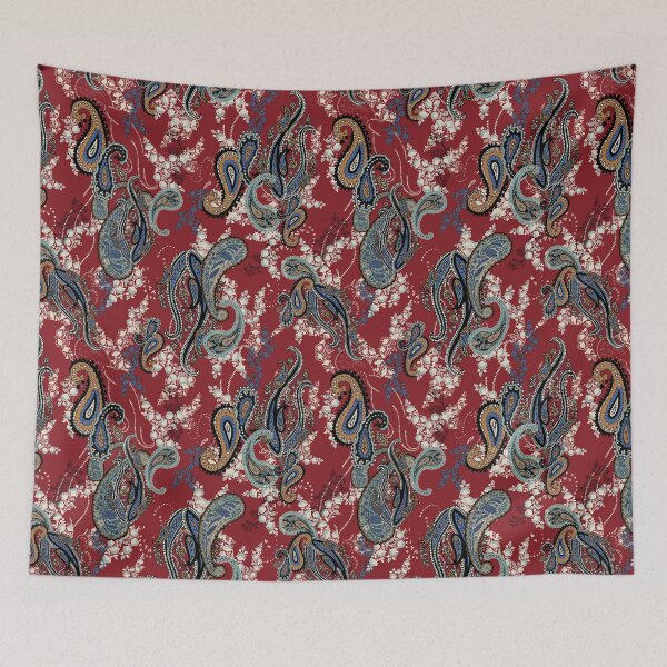 Item preview, Boho Bohemian Chic Red Tribal Ethnic Pattern designed and sold by mythandframe.