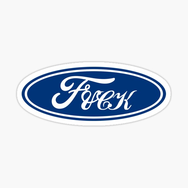 Ford F*ck Logo Sticker