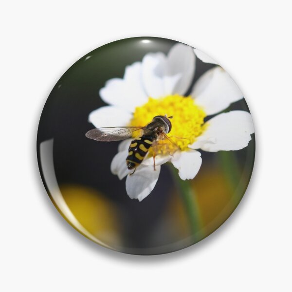 Item preview, Hoverfly on daisies designed and sold by GreyFeatherPhot.
