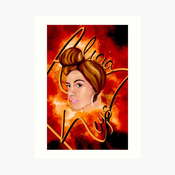 Girl On Fire Art Print