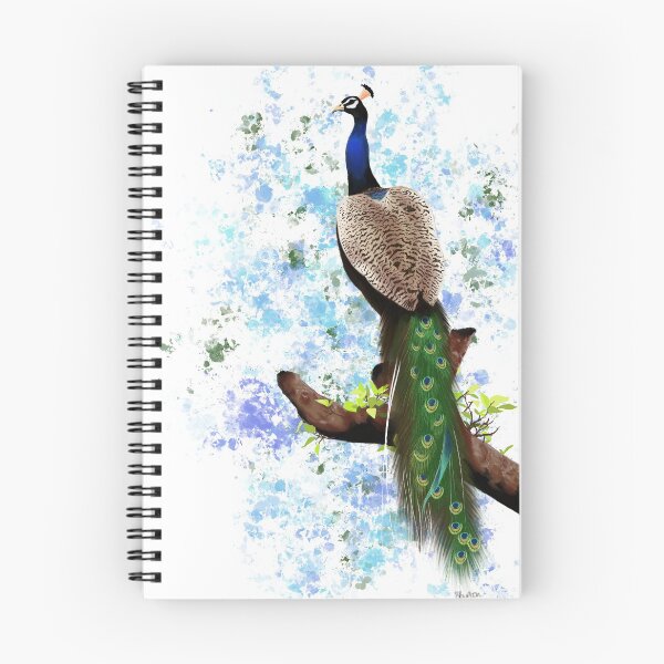 Artikelvorschau, Sitzender Pfau entworfen und verkauft von DiaryOfDrawing.