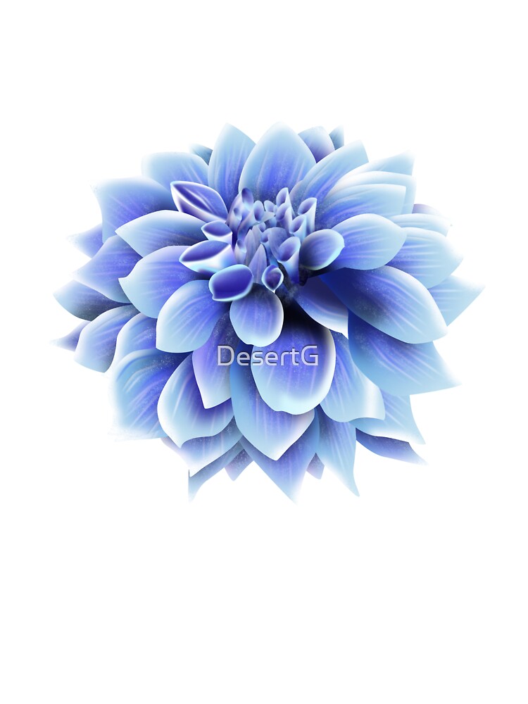 Camiseta para niños «Flor de Dalia azul» de DesertG | Redbubble
