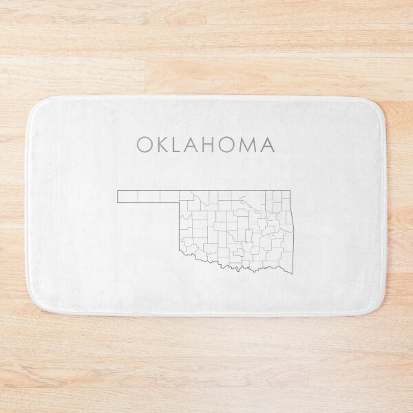 Item preview, Oklahoma Silver State Counties Map designed and sold by Alo.