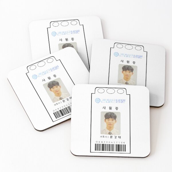 Item preview, It's Okay to Not Be Okay - Moon Gang Tae OK Hospital Badge designed and sold by kdramastan.