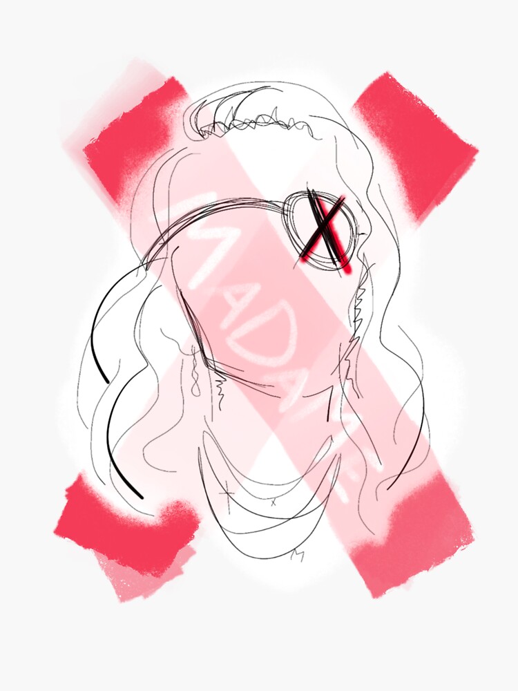 &ldquo;Madame X minimalistic drawing&rdquo; Sticker for Sale by SincerelyEn | Redbubble