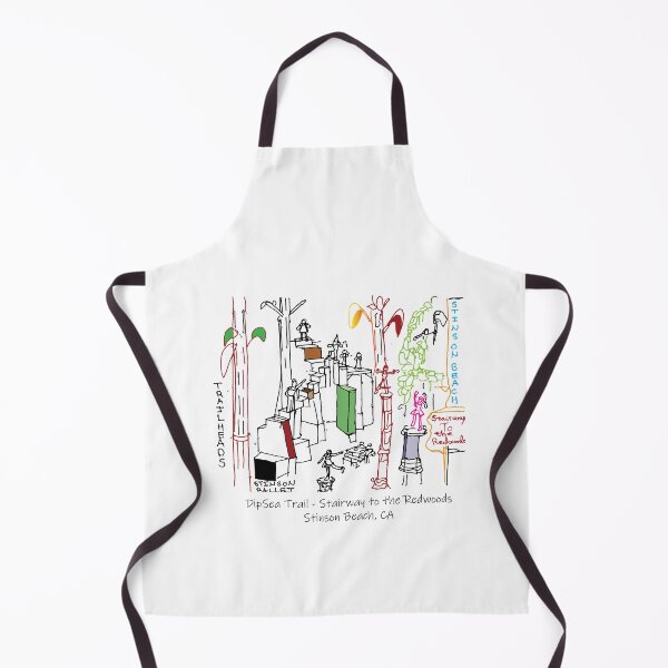 Item preview, Stairway to the Redwoods: DipSea Trail, Stinson Beach CA, TeresaTown at Redbubble 2020 designed and sold by Mark Stansberry.