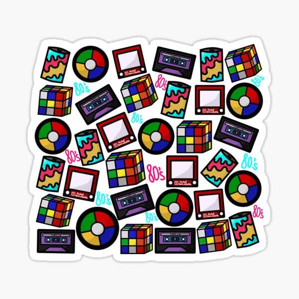 doodle-decades-80-s-art-board-print-for-sale-by-nessa818studios-redbubble