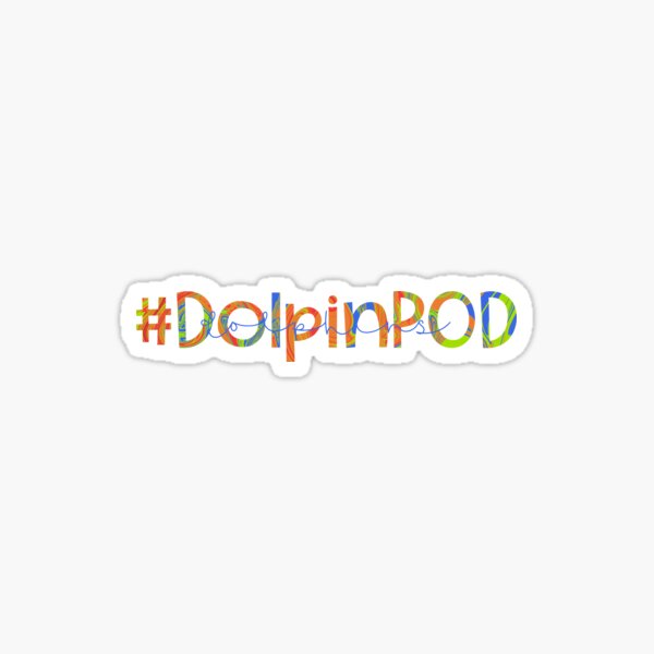 Dolphin POD colorful Sticker