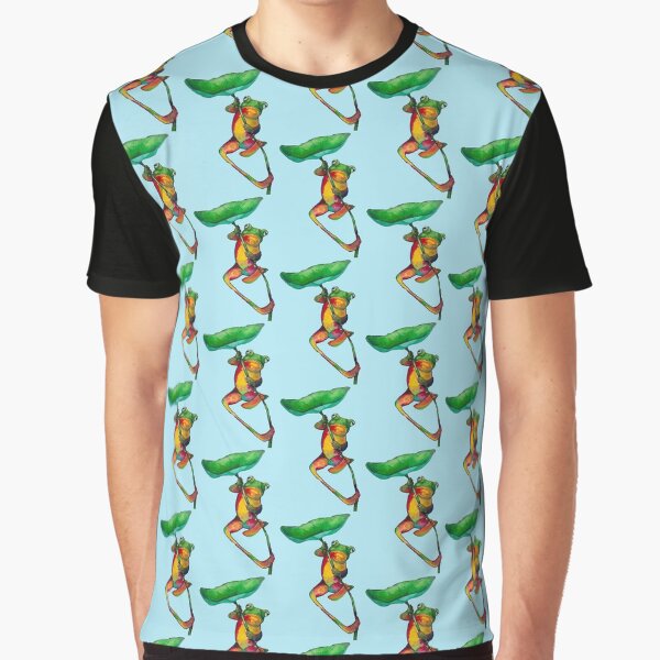 Frog and Lilypad Graphic T-Shirt