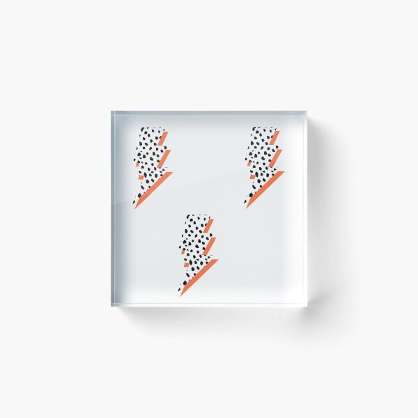 Item preview, orange lightning bolts designed and sold by Jaclyn's Stickers & Designs.