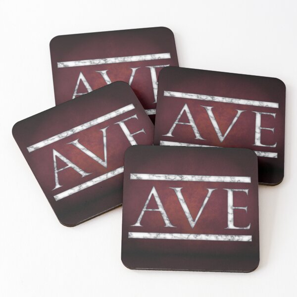 Item preview, Ave, Roman Latin Greeting and Farewell in Marble designed and sold by SolarCross.