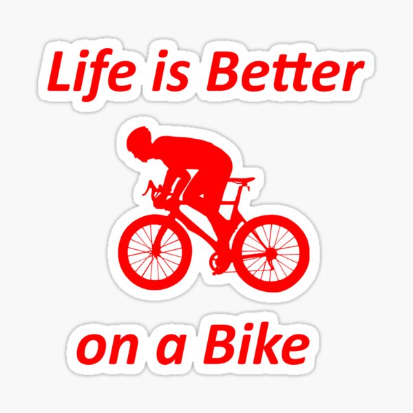 Minimalist Bicycle Art Silhouette Sticker