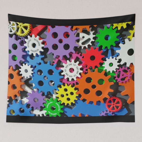 Item preview, gears, colorful art, creative, artistic,  innovation, pattern art, pattern, designed and sold by prteacool.