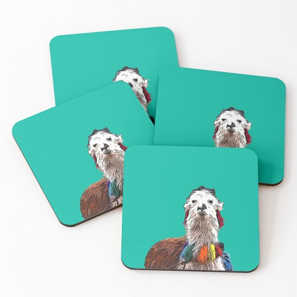 Item preview, The colorful lama designed and sold by The Iconic Minimalist.