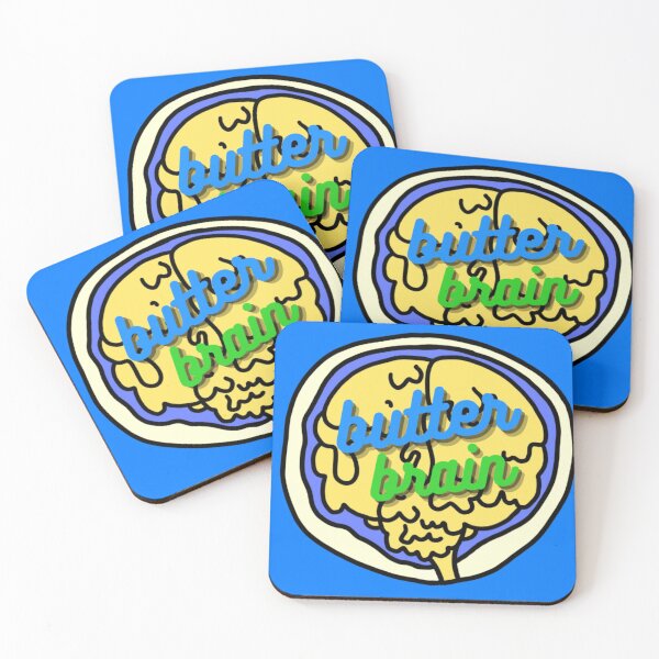 Item preview, Butter Brain (Green & Blue) designed and sold by DrJuliesThings.