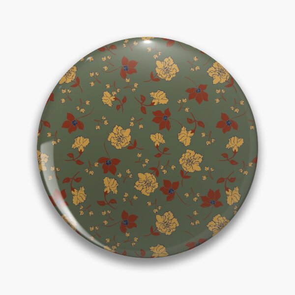 Item preview, Boho Bohemian Chic Olive Floral Pattern designed and sold by mythandframe.