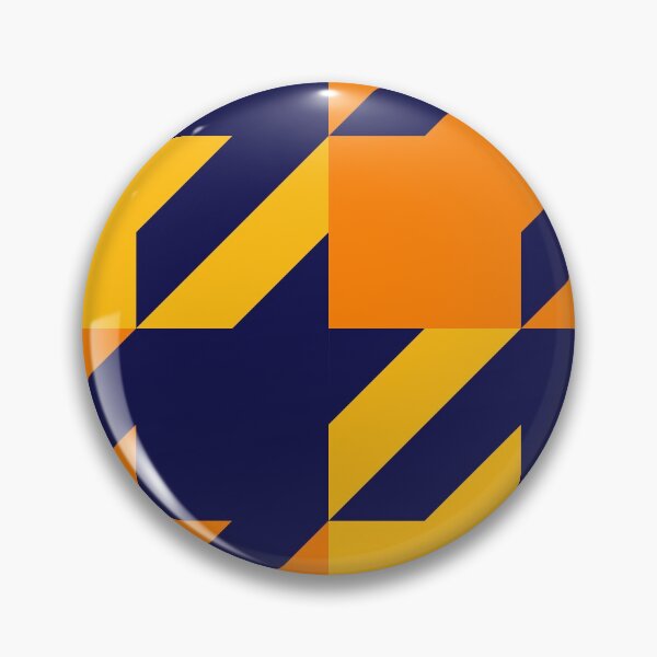 Item preview, Classic Houndstooth Blue and Yellow Large Pattern designed and sold by Moyanana.