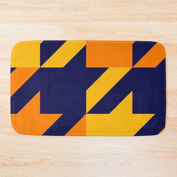 Item preview, Classic Houndstooth Blue and Yellow Large Pattern designed and sold by Moyanana.